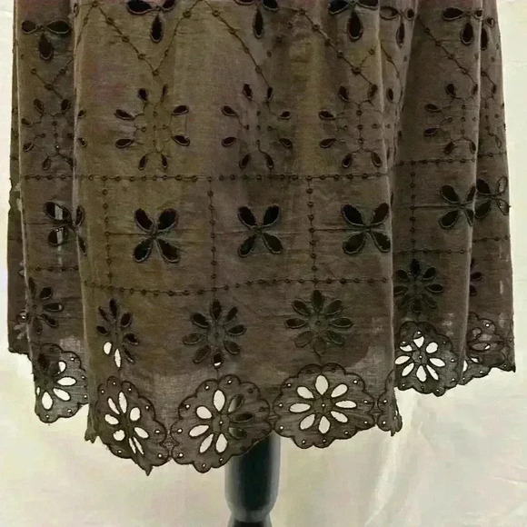 Ann Taylor Loft Petites Midi Dress SP Brown Summer dress - Picture 9 of 16